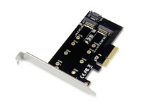 EMRICK04B Conceptronic EMRICK 2-in-1 M.2 SSD PCIe Adapter SATA AHCI NVMe PCI ~D~