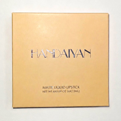 HANDAIYAN Matte Liquid Lipstick Set, flüssig, gemischt, 6 x 2,5 ml