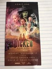 wicked for good New York Premiere Memorabilia