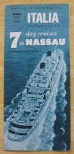 ITALIA (Home) 1963 Cruise Brochure
