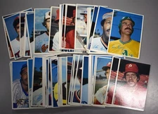 Lot Of (123) 1980 Topps Super Gray Back Oversized Cards w/ Doubles Starter Set