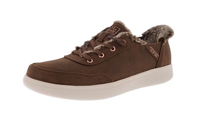 SKECHERS WOMEN'S SKIP CUTE-B CUTE SNUG 114818/CHOC VEGAN LEATHER
