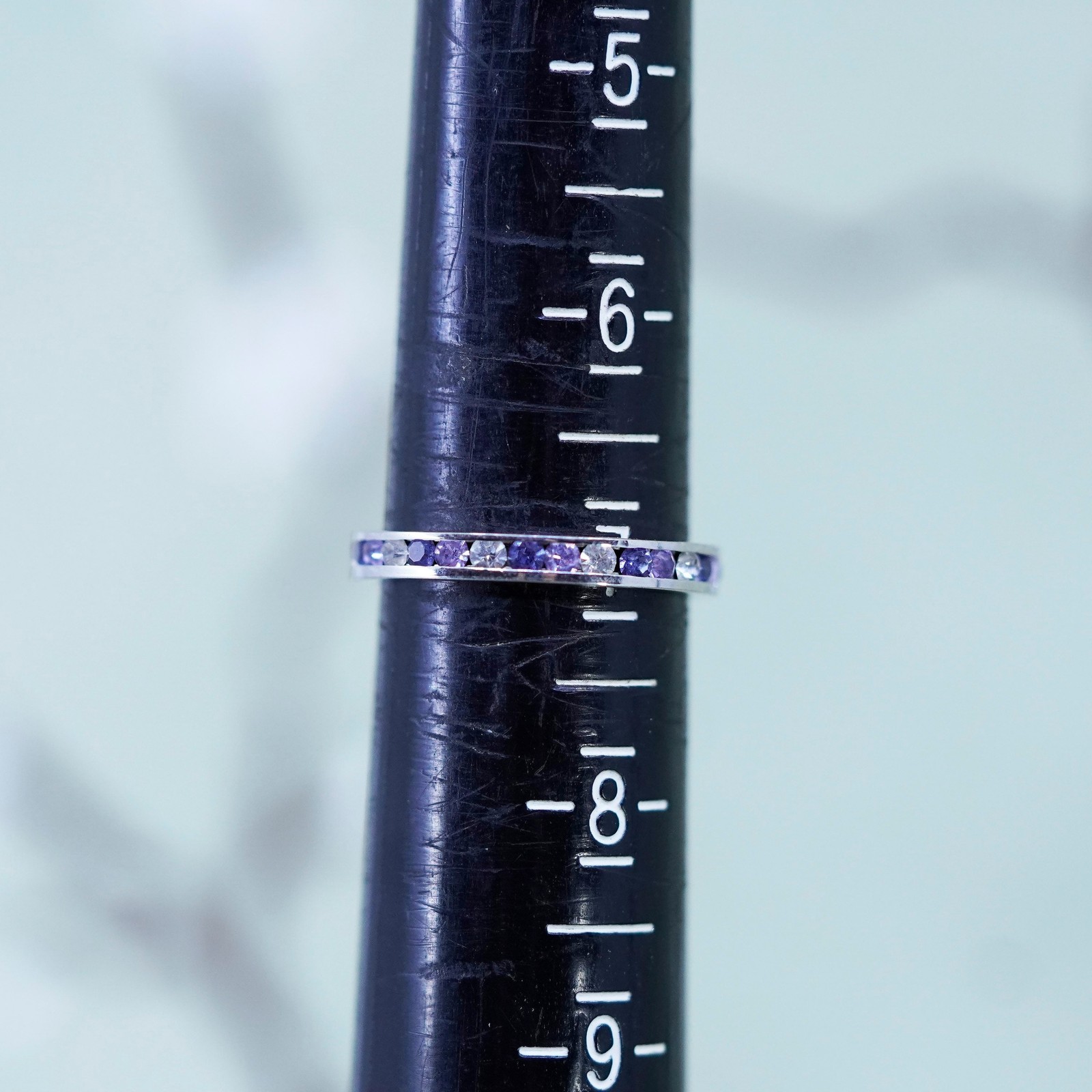 Size 7, Sterling 925 silver stackable ring, stack… - image 7