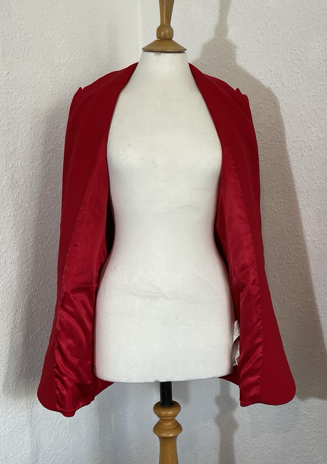 Zara Basic Size S Blazer Jacket Red Lined Smart E… - image 3
