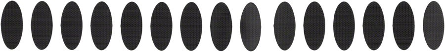MET Hook and Loop Elliptic Helmet Sticker Pack - Durable Replacement Pads - 2490₽