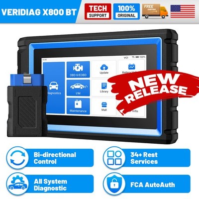 TOPDON VeriDiag X800 BT OBD2 Scanner Upgrade of AD800 BT Bidirectional Scan Tool