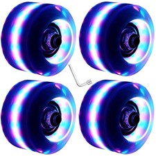 4 Pack 32 x 58 mm 78A Light up Roller Skate Wheels, Skate Wheels with Bearing...