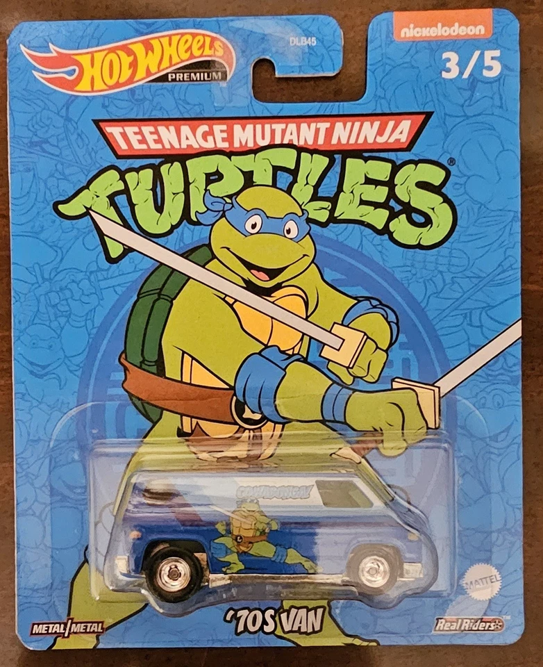 Набор Hot Wheels Premium 2022 Nickelodeon Teenage Mutant Ninja Turtles Real Riders - Изображение 4 из 4