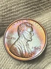 1909 VDB Philadelphia Mint Copper Lincoln Lustr AU +Wheat Cent High Grade Toned