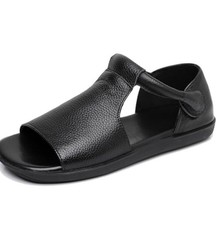 Summer New Womens Flat Peep Toe Sandals Roman Casual Comfortable Slip on Shoes