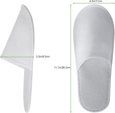 28 Pairs Disposable Slippers for Guests Bulk Hotel Spa Travel Shoeless Home
