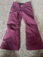 Obermeyer Teen Ski Snow Pants Purple Extended Wear i-Grow System Size Small 8 E5