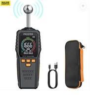 Pinless Moisture Meter - Rechargeable Damp Meter for Walls with LCD Screen Sound