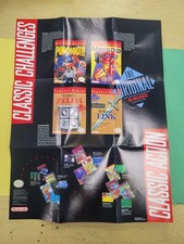 Nintendo NES Classic Challenges Action Insert poster GP-NES-USA-2