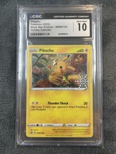Pikachu SWSH153 Holiday Calendar Promo Card Holo CGC 10, PSA on eBay