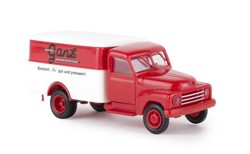 Brekina 37142 - 1/87 Hanomag L 28 Van, Department Store Ganz - New