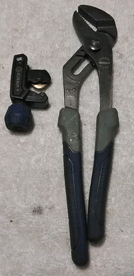 2pc KOBOLT 10'' ADJUSTABLE WATER PUMP PLIERS/ MINI TUBING CUTTER 1/8''-7/8''...