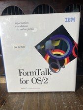 IBM Formtalk For Os/2 SEALED computer Program RARE Not For Sale One Of A Kind