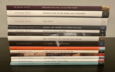 He Reads Truth Devotional Book Lot of 14 (Old and New Testament Studies)