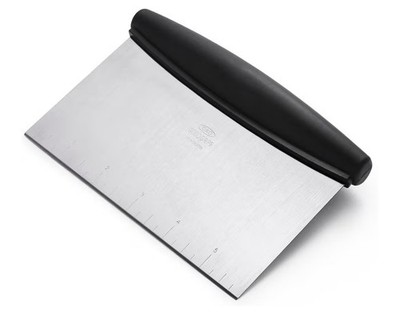 Stainless Steel Bench Scraper & Dough Cutter | Multi-Purpose Food Chopper
