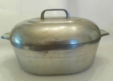 Wagner Ware Sidney O Magnalite 4265-P Roaster Dutch Oven w/Trivet & Lid & (VTG)