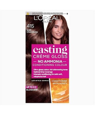 Loreal Paris Casting Creme Gloss Conditioning Color 415 Iced Chocolate