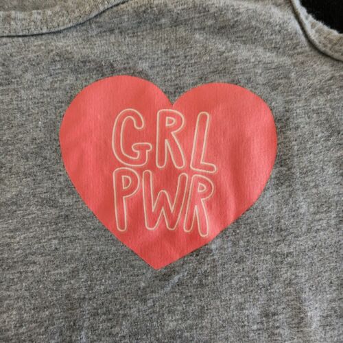 Old Bavy Fitted GRL PWR Gray Tank Top Girls L(10-12) - Picture 1 of 7