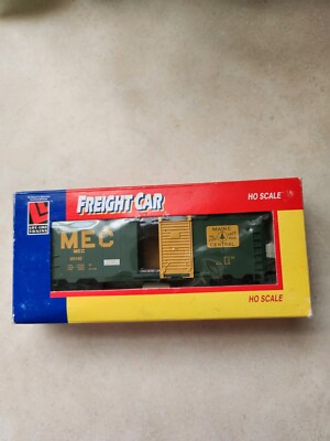 HO Scale, Life-Like Trains HO Scale-21914 40' Box Car-MEC #25143 in Orig. Box