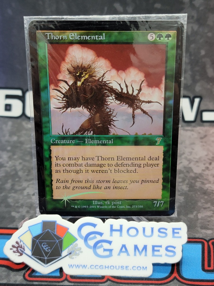THORN ELEMENTAL - 7th Edition 7ED FOIL Factory SEALED Magic MTG
