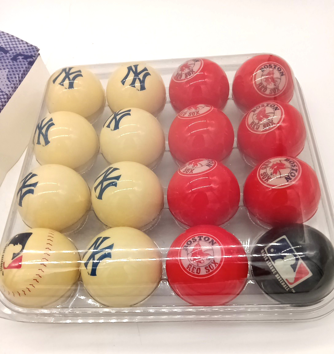 Aramith Collectors Billiard Ball Set MLB New York Yankees Boston Red Sox Unused