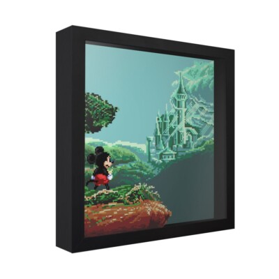 Castle of Illusion (Opening Scene) - 3D Shadow Box Frame (9'' x 9'') Gaming Art
