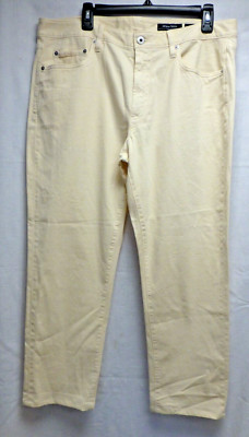 BONOBOS SLIM FIT STRETCH IVORY 5 POCKET CHINOS OLYMPIUS FABRIC ITALY Size 35/28