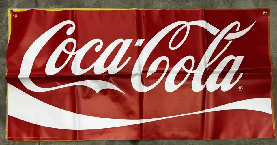 🥤 Beautiful Coca-Cola Banner - 2x4ft 