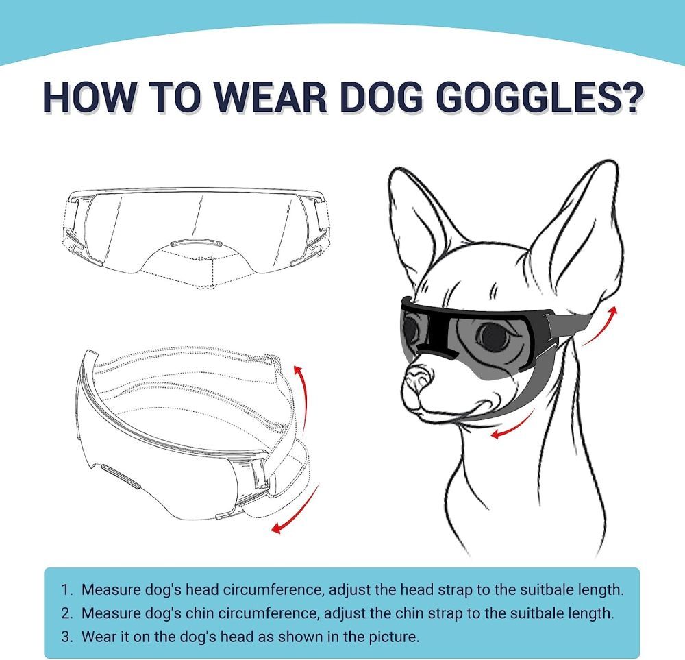 Pet goggles small dog doggles uv sunglasses fashion glasses eye wear