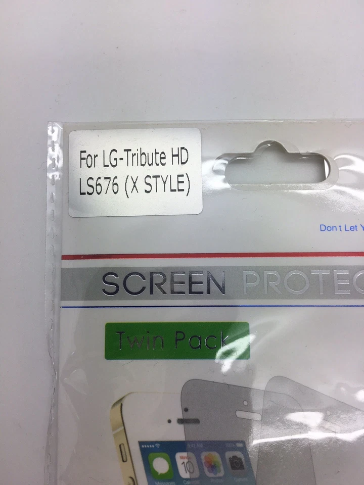 MYbat LG X STYLE LS676 Tribute HD Screen Protector Twin Pack Phone Cover Foto 2 de 3