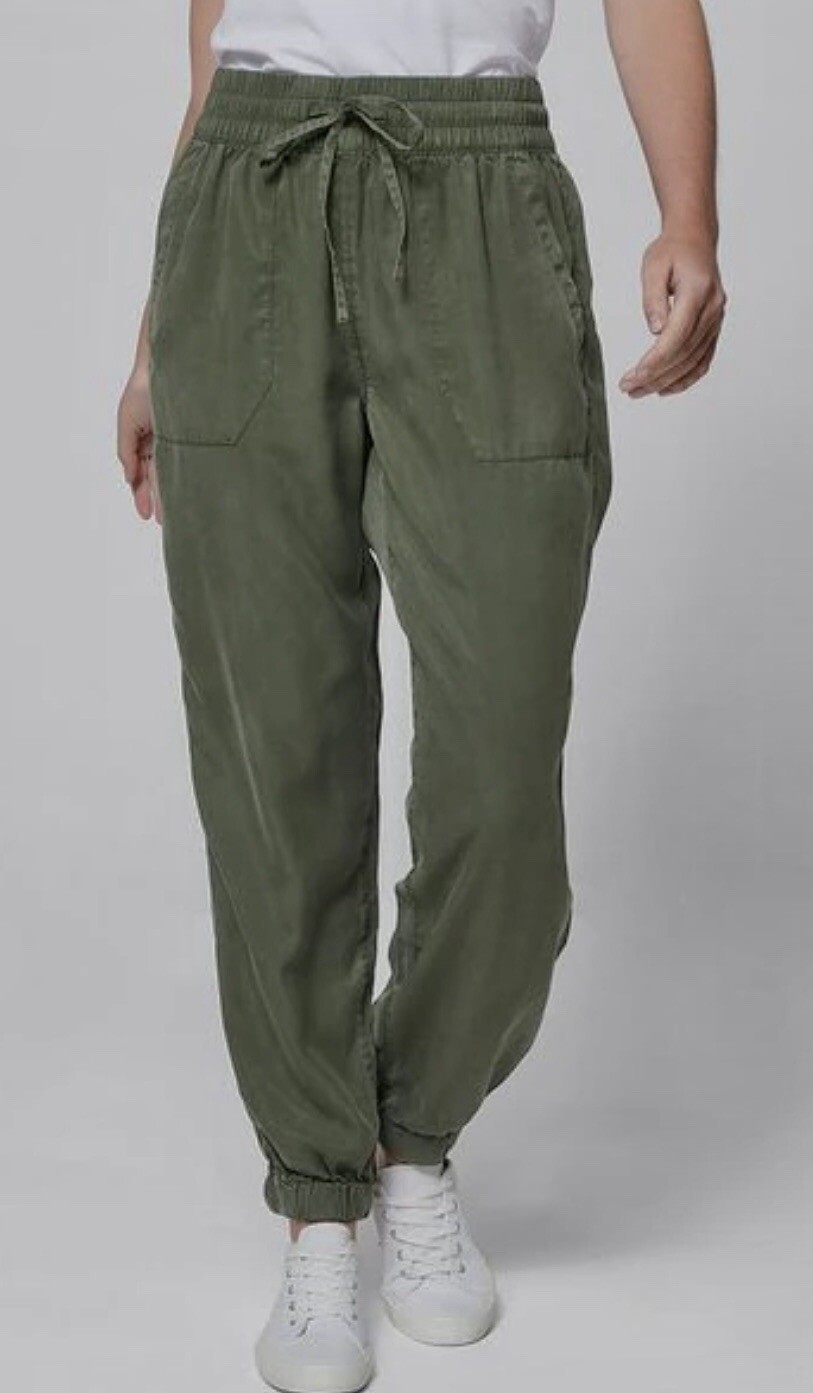 Sanctuary Womens Jogger Pants Sz Small Army Green Pockets New MSRP $99