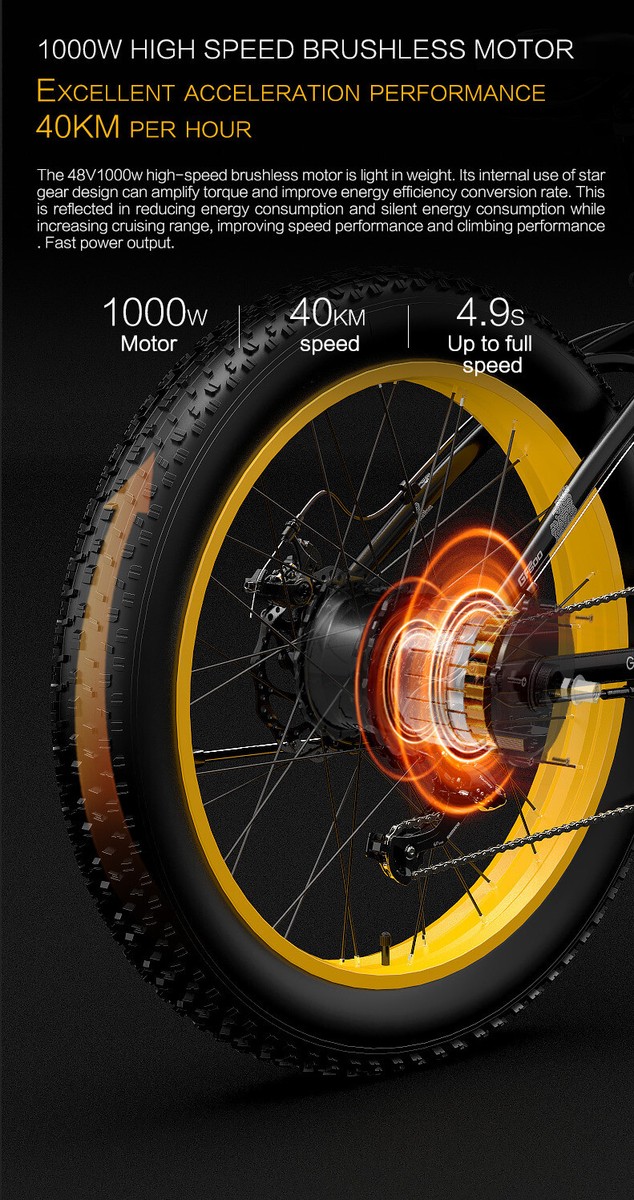 GOGOBEST GF600 Electric Bike 1000W Motor 48V 13Ah Battery Li ️ Descubra