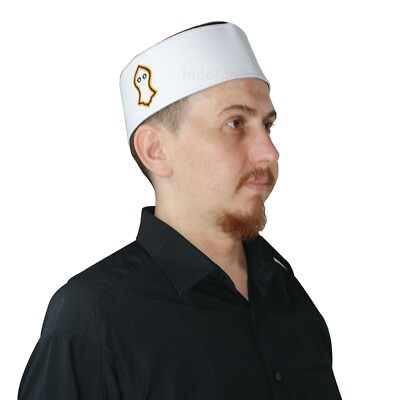 Chapeaux musulmans Coton broderie arabe chapeau de prière musulman