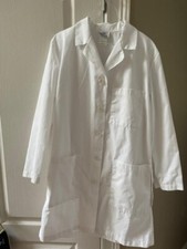 Meta Uniforms Womens Lab Coat Women Size S White Medical 3 Pockets