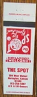 HERINGTON, KANSAS: THE SPOT MATCHBOOK MATCHCOVER -E