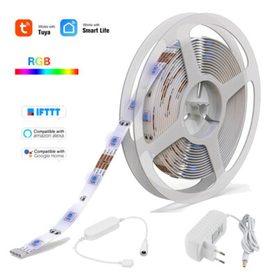 TUYA Smart life 5m LED Band Streifen RGB Stripe Licht-Leiste 5050 Lichtschlauch