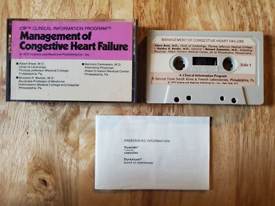 Management Of Congestive Heart Failure 1972 Cassette Science And Medicine