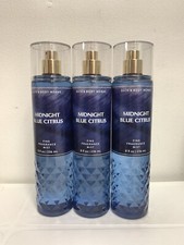 3PC Bath  Body Works Midnight Blue Citrus Fine Fragrance Body Spray New