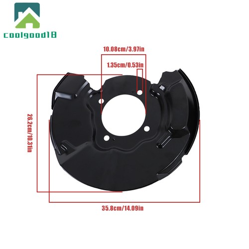 Cubierta antipolvo freno de disco delantero derecho y derecho para Toyota 4Runner 03-09 FJ Cruiser 07-14 - Imagen 2 de 9