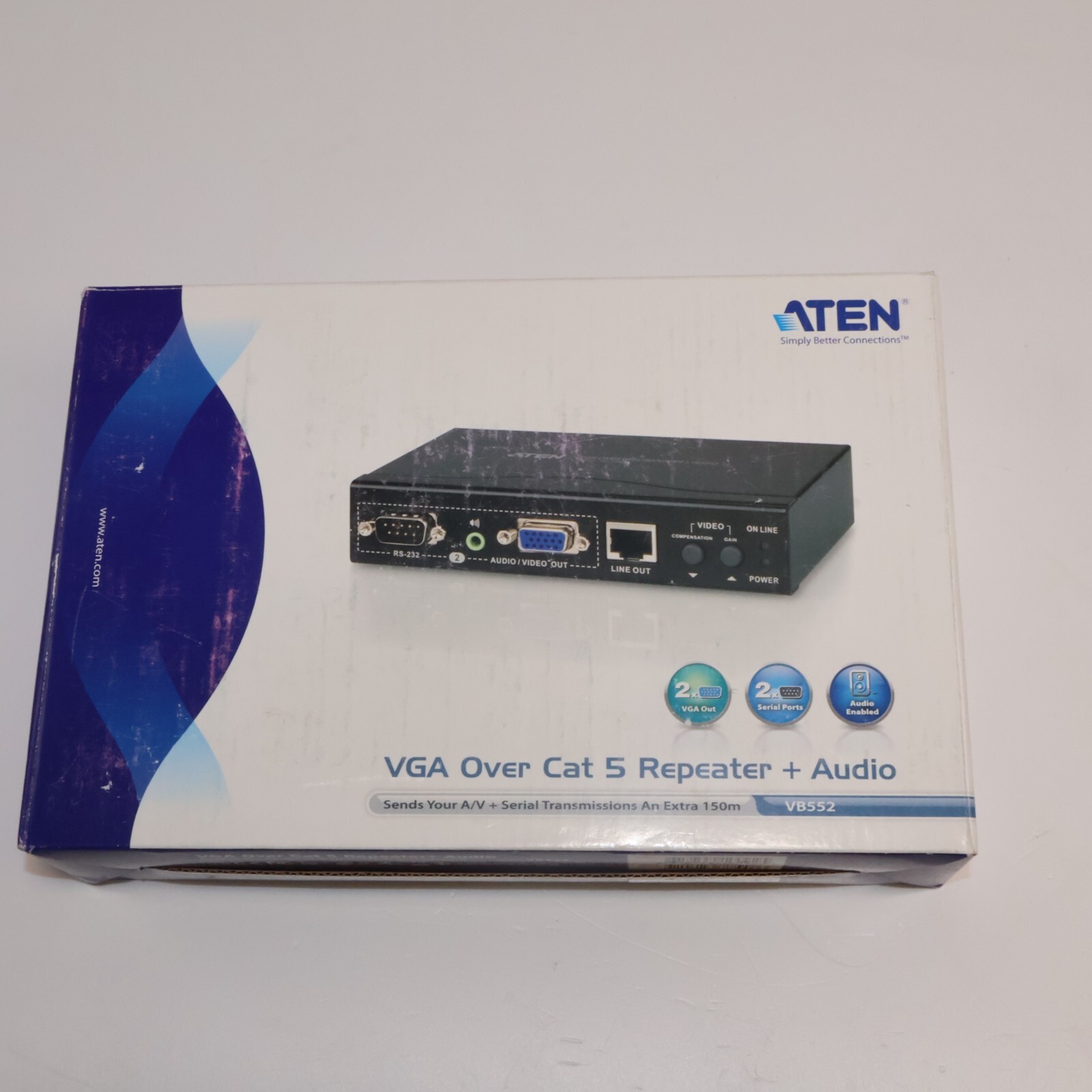 Aten VB552 VGA over CAT5 Repeater with Audio