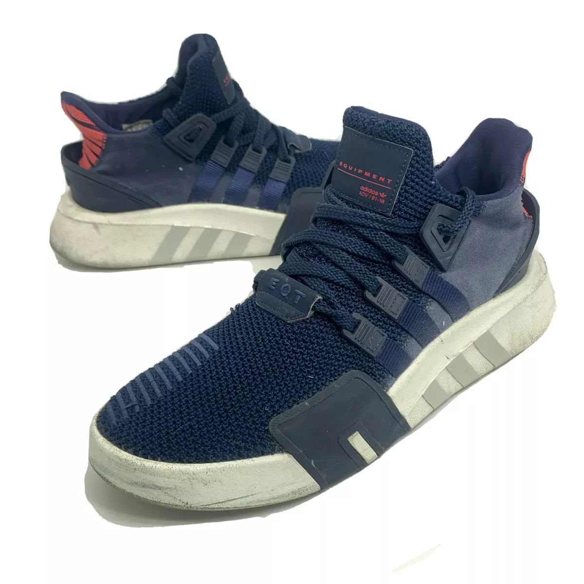 Adidas EQT Running Shoes Size Navy White Sneakers CQ2996 | eBay