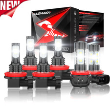 Combo LED Headlight High-Low Beam + Fog Light...