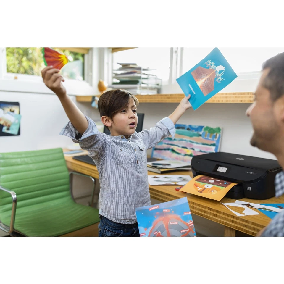 Papel fotográfico satinado HP 8,5x11 secado rápido galería calidad impresiones duraderas reciclables Foto 2 de 4