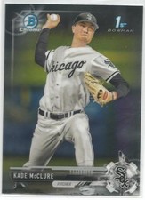 Kade McClure Chicago White Sox 2017 1st Bowman Chrome Draft Baseball