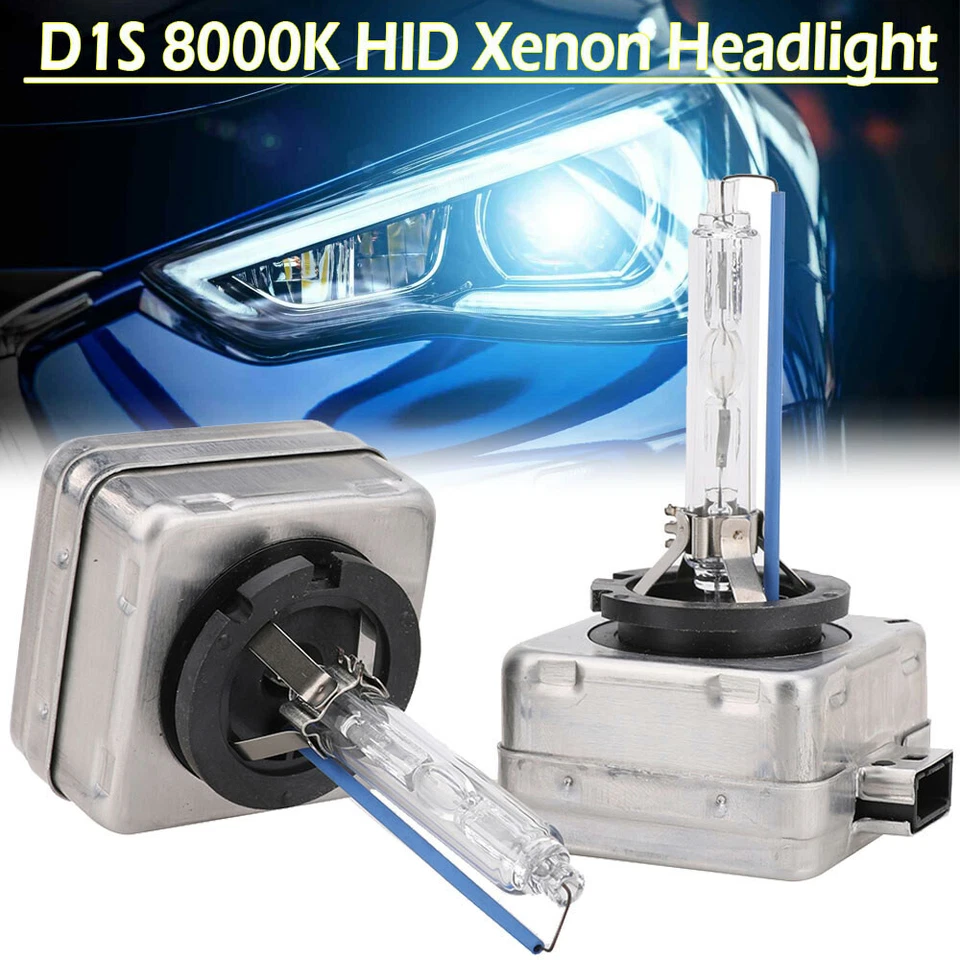 2 Ampoules D1S 35w 8000K 12V HID Xenon Aluminium Phare Pour Alfa Romeo Audi BMW - Photo 2/4